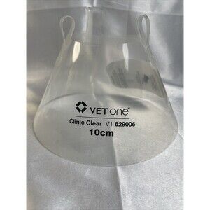 VetOne V1 Collar Cone Dog Canine Clinic Clear 10 cm V1 629006 New Never Used